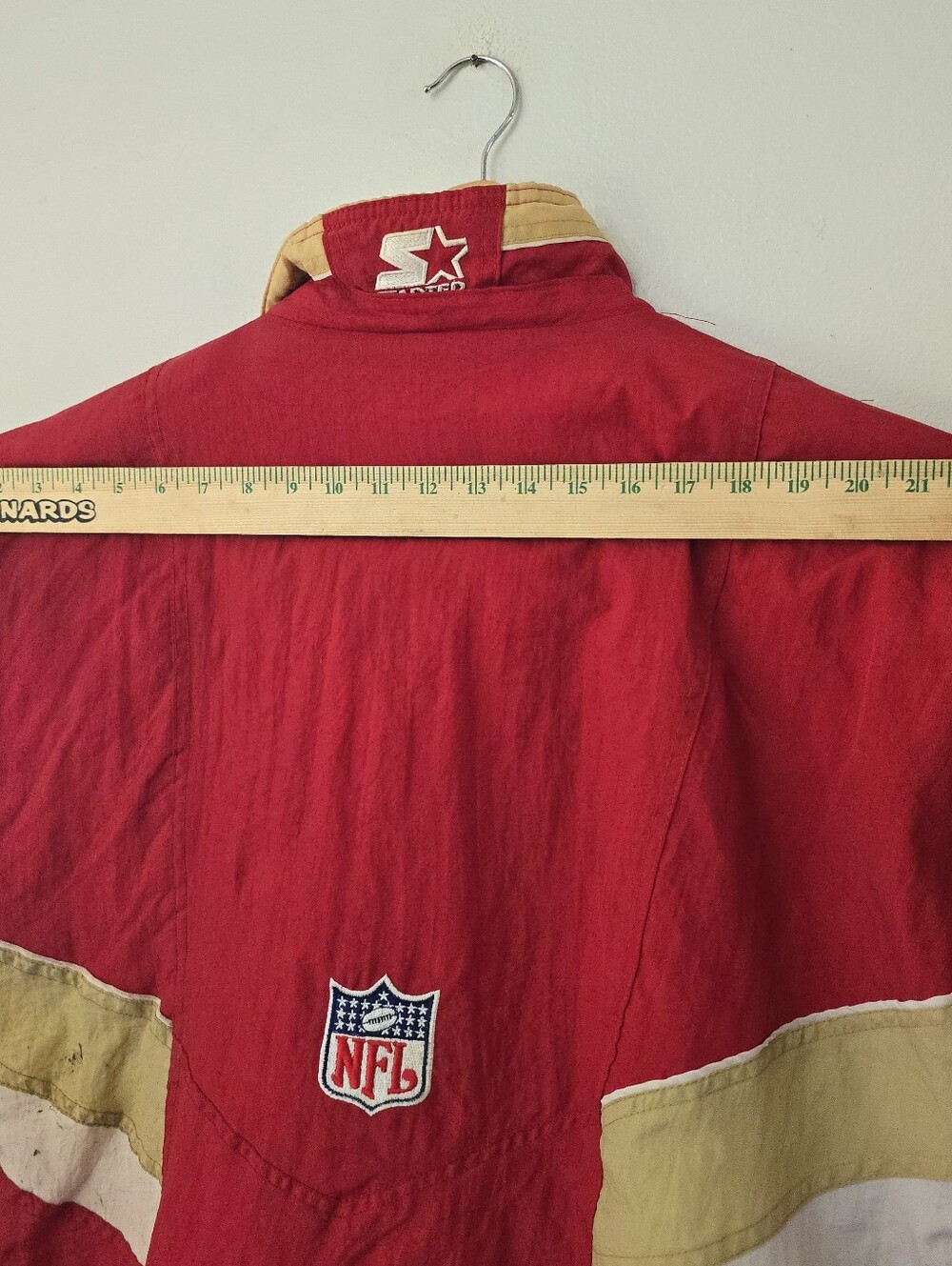 San Francisco 49ers Vintage 90s Starter Zip Up Jacket Hooded XL NFL Pro Line *re - Picture 14 of 16